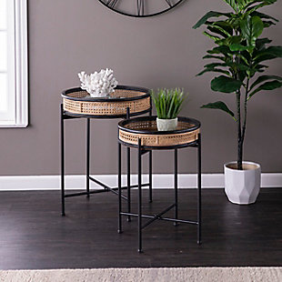 SEI Furniture Barrisdale Round Accent Tables Set, , rollover