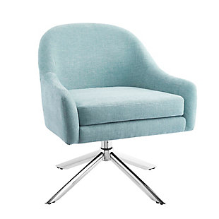 Linon Hutton Accent Chair, Blue, large