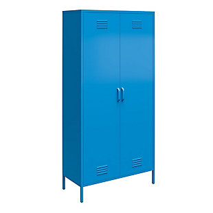Novogratz Cache 2 Door Locker Cabinet, Blue, large