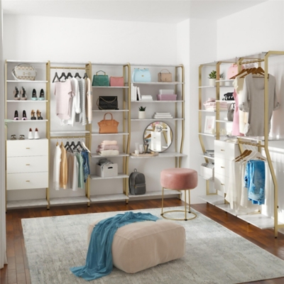 CosmoLiving by Cosmopolitan Gwyneth Open Closet Shelf, , rollover