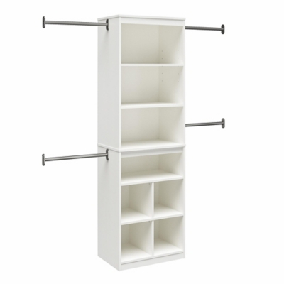Systembuild Evolution Rochon Closet Storage System, White, rollover