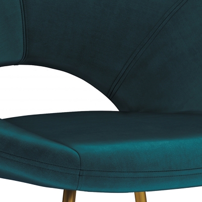 Simpli Home Barrett Accent Chair, Teal, large