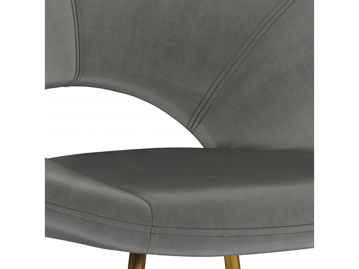 Simpli Home Barrett Accent Chair, Gray, large