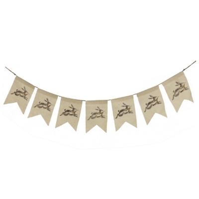 National Tree Company Running Bunny Easter Banner, , large