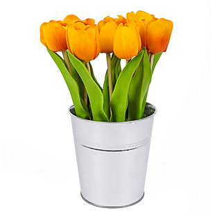 National Tree Company Orange Tulip Bouquet, , large