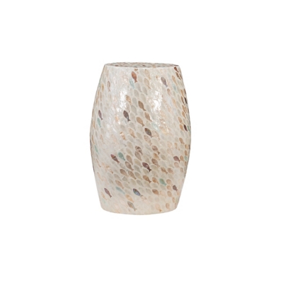 Linon Faber Capiz Fish Drum Table, , large