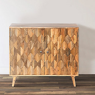 The Urban Port Handcrafted Accent Cabinet, , rollover