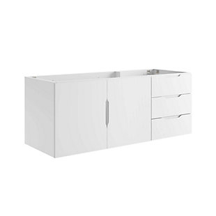 Vitality 48" Bathroom Vanity Cabinet (Sink Basin Not Included), White, large
