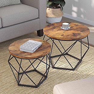 VASAGLE Nesting Table Set of 2, , rollover
