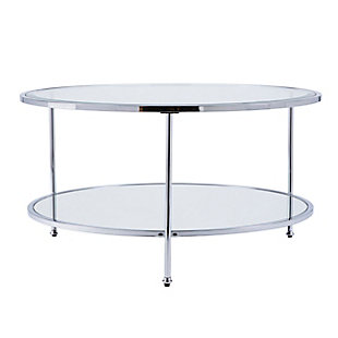 SEI Furniture Kennbeck Cocktail Table - Glam Style - Chrome, , large