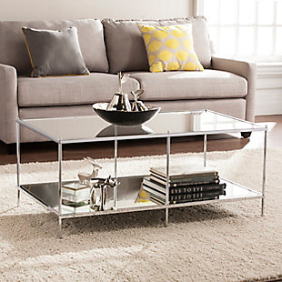 SEI Furniture Astorland Glam Mirrored Cocktail Table, , rollover