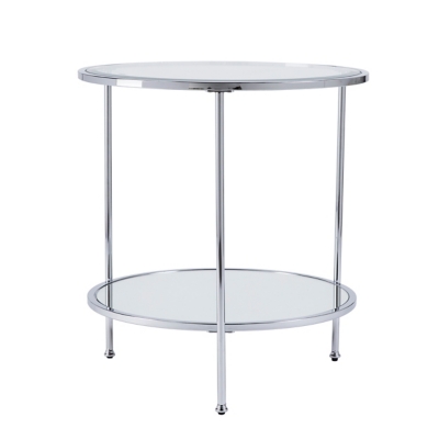 SEI Furniture Kennbeck End Table, Chrome, large