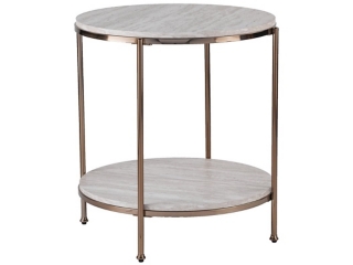 Southern Enterprises Furniture Longino Round End Table