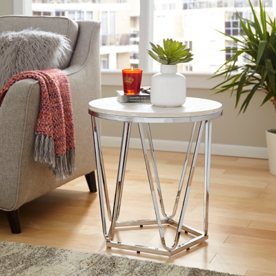 SEI Furniture Quinton Round Side Table, , rollover