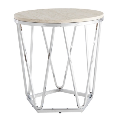 SEI Furniture Quinton Round Side Table, , large