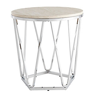SEI Furniture Quinton Round Side Table, , large
