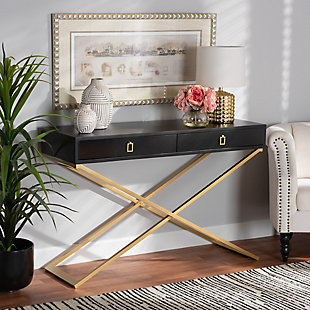 Baxton Studio Madan Modern and Contemporary 2-Drawer Console Table, , rollover