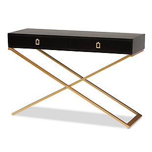 Baxton Studio Madan Modern and Contemporary 2-Drawer Console Table, , large