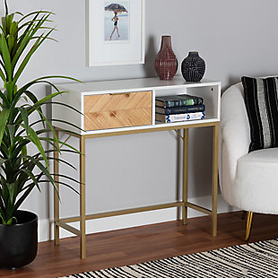 Baxton Studio Giona Modern and Contemporary 1-Drawer Console Table, , rollover