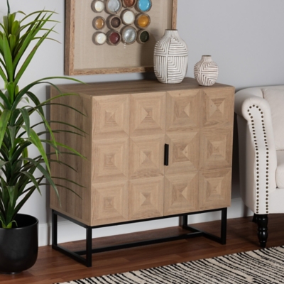 Baxton Studio Darien Modern and Contemporary 2-Door Storage Cabinet, , rollover