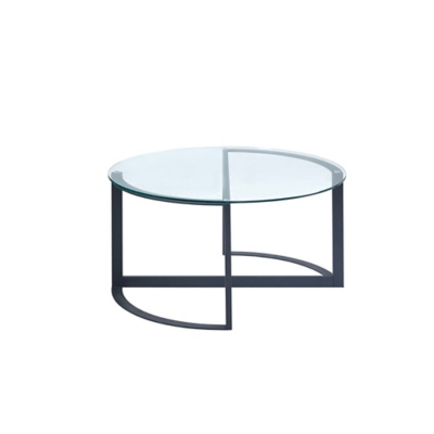 INK+IVY Evan Round Glass Coffee Table, , large