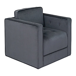 Martha Stewart Madrid 360 Degree Upholstered Swivel Chair, , large
