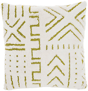 Mina Victory Life Styles Woven Boho Pattern Indoor Throw Pillow, Lime, large