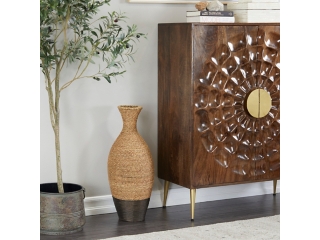 Bayberry Lane Seagrass Woven Floor Vase