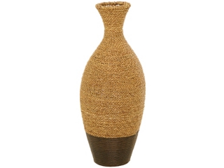 Bayberry Lane Seagrass Woven Floor Vase