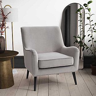 CorLiving Elwood Modern Accent Chair, Gray, rollover
