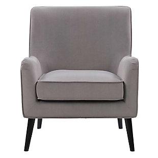CorLiving Elwood Modern Accent Chair, Gray, large