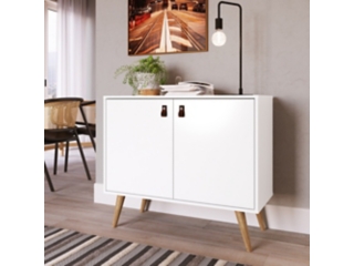 Manhattan Comfort Amber 32.8" 2 Shelves Accent Cabinet