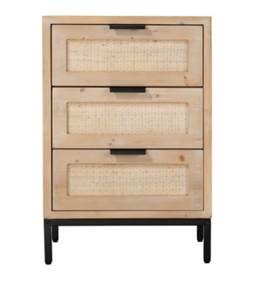 Relaxed Elegance Everlee 3 Drawer Side Table, , large