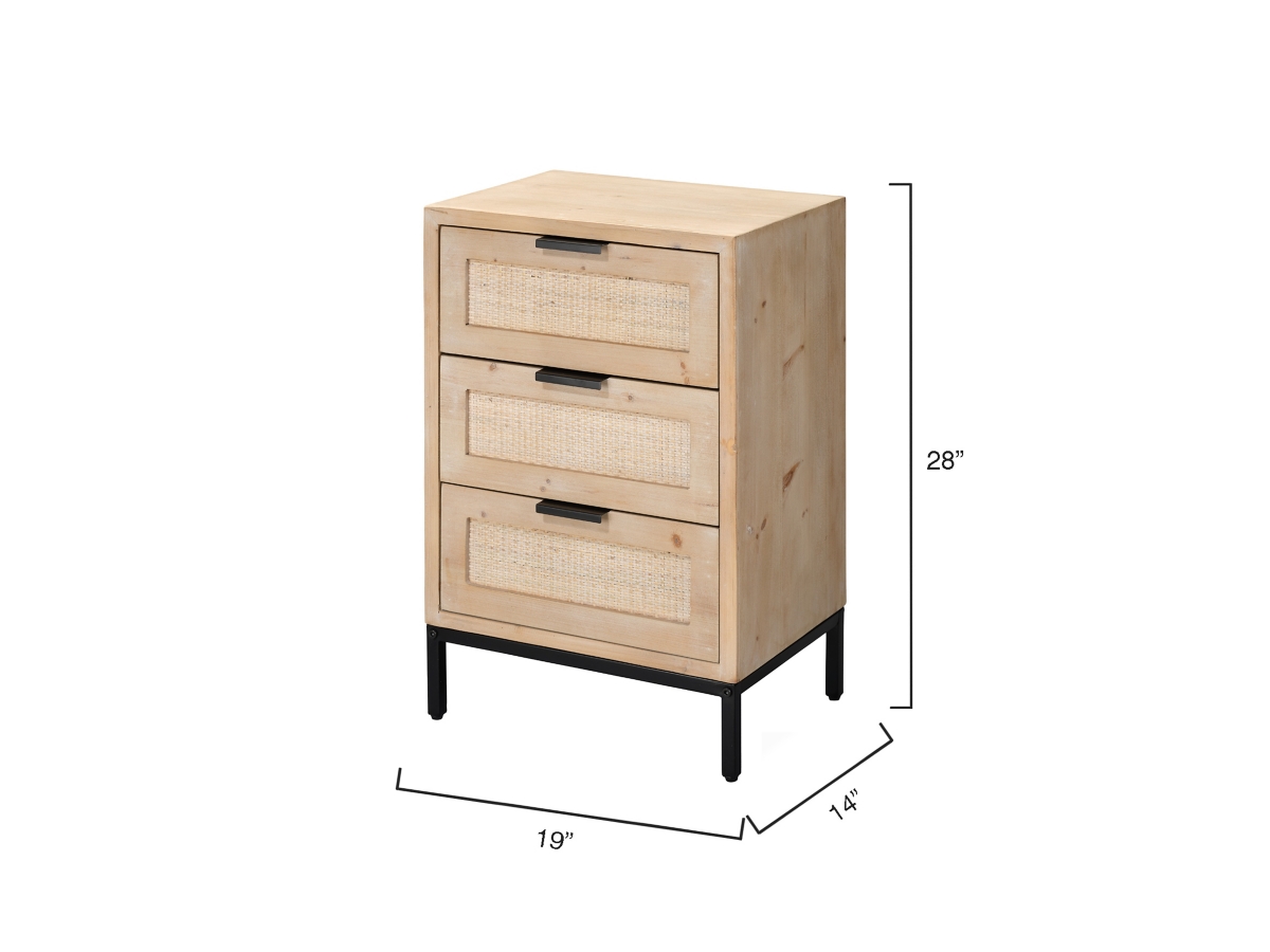 Relaxed Elegance Everlee 3 Drawer Side Table Ashley