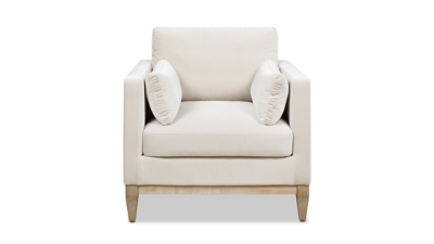 Jennifer Taylor Home Knox 36" Modern Farmhouse Arm Chair, French Beige, large