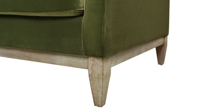 close up of chair legs and base showing wood texture