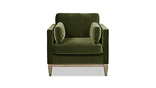Jennifer Taylor Home Knox 36" Modern Farmhouse Arm Chair, Olive Green, large