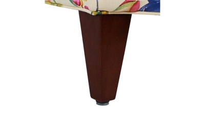 Chair leg close-up with foot detail