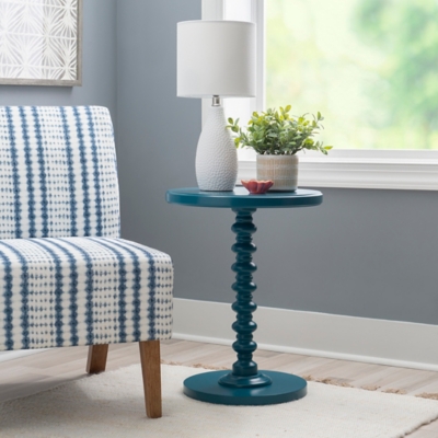 Linon Elina Side Table, Teal