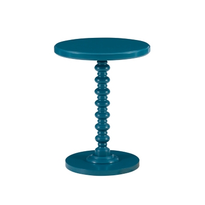 Linon Elina Side Table, Teal, large