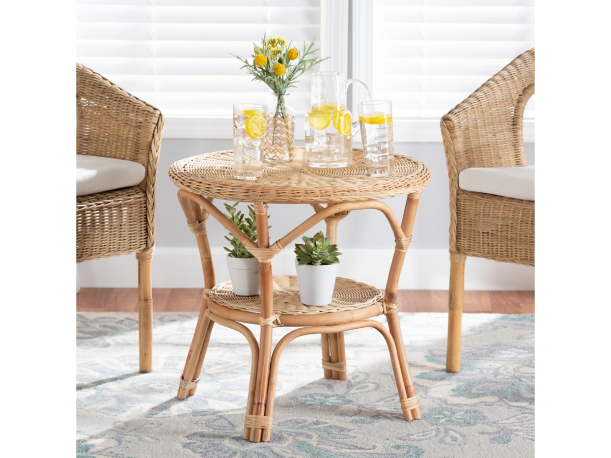 センターテーブル・ローテーブル Old Rattan Coffee Table Mid 20th Century Rattan Coffee Table | Chairish
