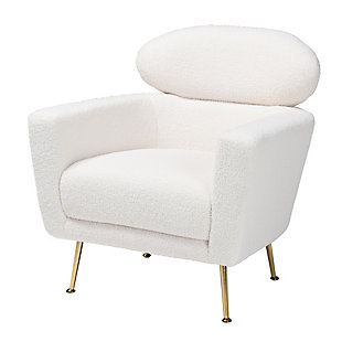 Baxton Studio Fantasia Boucle Upholstered Armchair, , large