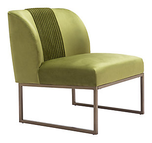 Zuo Modern Noe Accent Chair, Olive Green, large