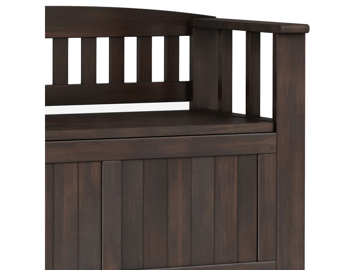 Simpli Home Acadian Small Entryway Storage Bench, , large