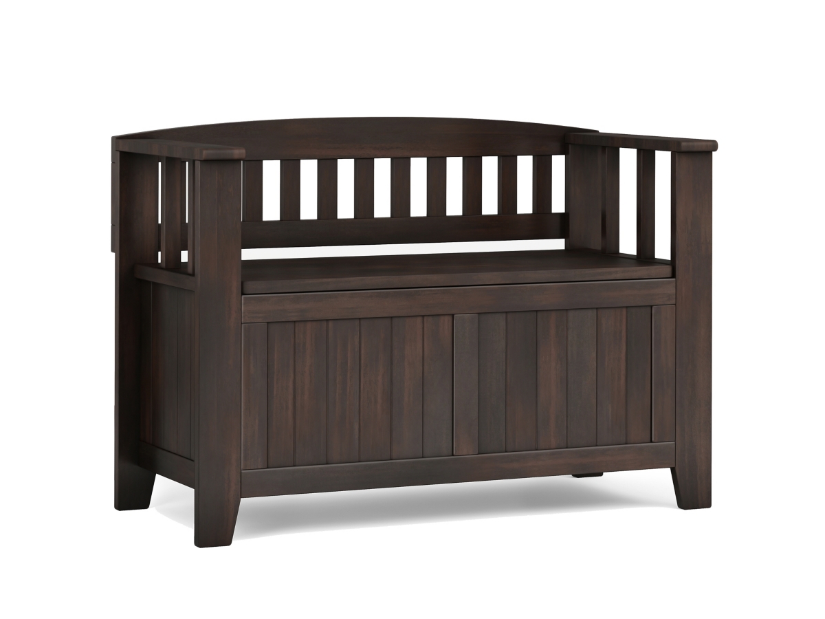 Simpli Home Acadian Small Entryway Storage Bench, , large