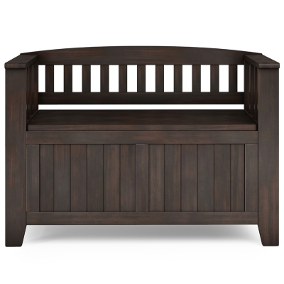 Simpli Home Acadian Small Entryway Storage Bench, , large