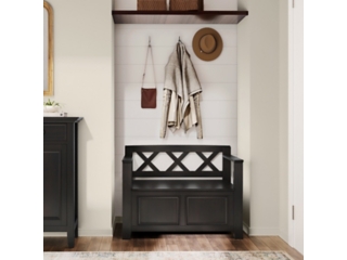 Simpli Home Amherst Small Entryway Storage Bench