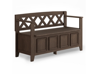 Simpli Home Amherst Entryway Storage Bench
