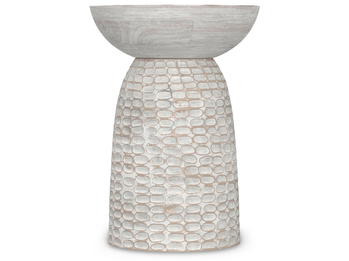 Simpli Home Boyd Wooden Accent Table, White Wash, large