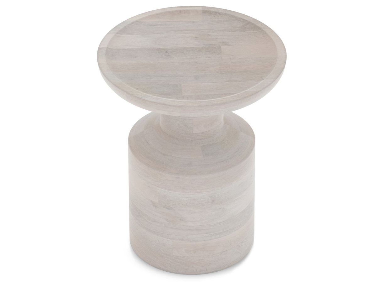 Simpli Home Haynes Accent Table, White Wash, large